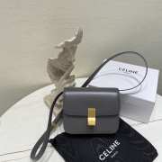 Celine teen classic box in dark gray 18.5×15×6cm - 1