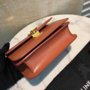 Celine teen classic box in orange 18.5×15×6cm - 5