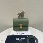 Celine teen classic box in green 18.5×15×6cm - 1