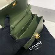 Celine teen classic box in green 18.5×15×6cm - 4