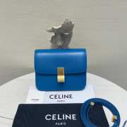 Celine teen classic box in blue 18.5×15×6cm - 1