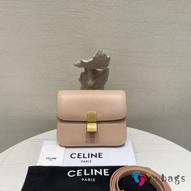 Celine teen classic box in beige 18.5×15×6cm - 1