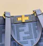 Fendi blue X-tote Bag In Canvas 40x12x29cm - 3