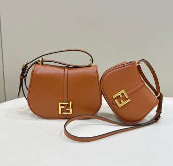 Fendi Brown C'mon bag 20x6.5x15cm