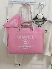 Chanel 22A tote bag in pink 32cm - 6