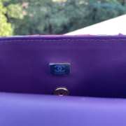 Chanel AS2431 Purple crocodile handle bag 13×20×9cm - 5