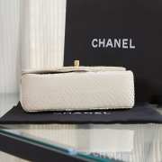 Chanel AS2431 white crocodile handle bag 13×20×9cm - 3