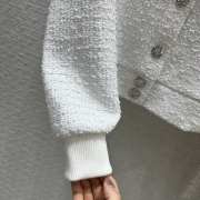 Chanel white wool coat - 4