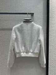 Chanel white wool coat - 2