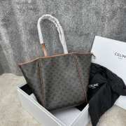 Celine Folded Cabas in Triomphe Canvas 27cm - 1