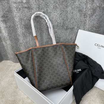 Celine Folded Cabas in Triomphe Canvas 27cm