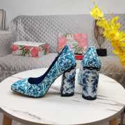 D&G blue high heels 11cm - 2