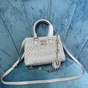 Miu Miu gray crystal chain diamond bag 20x16x11cm - 1