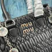 Miu Miu black crystal chain diamond bag 20x16x11cm - 2