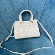 Miu Miu white crystal chain diamond bag 20x16x11cm - 2