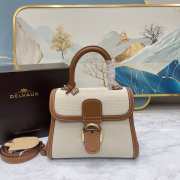 Delvaux Brown Brillant MM in Box Calf 24x12x19cm - 1