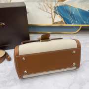 Delvaux Brown Brillant MM in Box Calf 24x12x19cm - 4