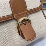 Delvaux Brown Brillant MM in Box Calf 24x12x19cm - 6