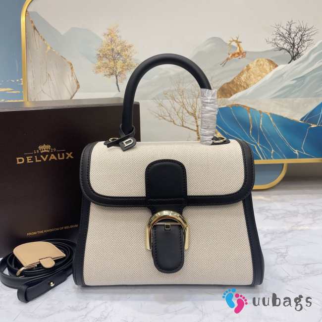 Delvaux Black Brillant MM in Box Calf 24x12x19cm - 1