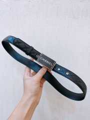 Chanel black belt width 3cm - 1