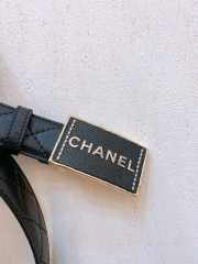 Chanel black belt width 3cm - 5