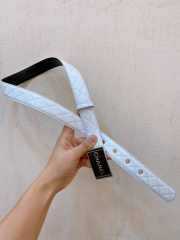 Chanel white belt width 3cm - 6