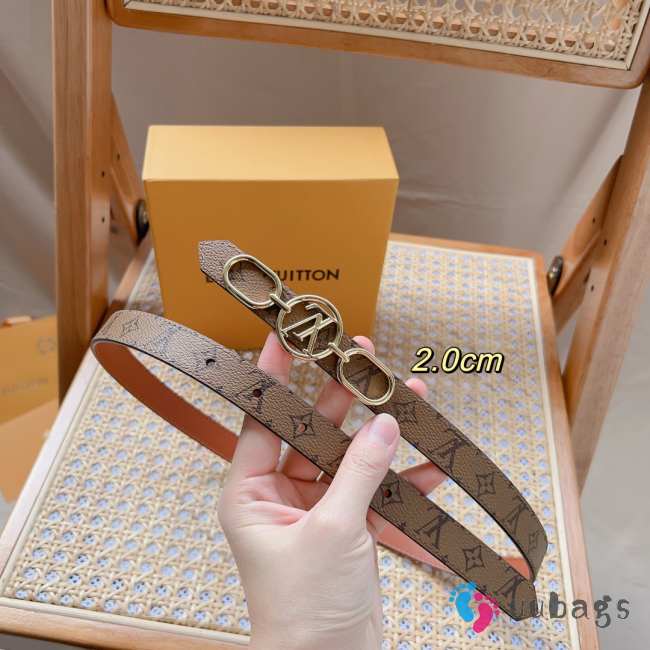 Louis Vuitton copper buckle width 2cm - 1