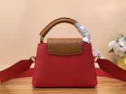 LV N82904 Capucines red bag with white logo 21x14x8cm - 2