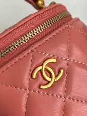 Chanel Vanity Handle Small Pink Lambskin Leather - 4