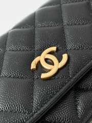 Chanel mini flap bag black with gold hardware 17.5x3.5x9cm - 3