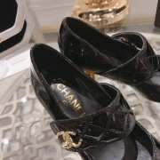 Chanel Mary Janes With Patent Goatskin Black - 4