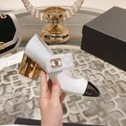 Chanel Mary Janes With Patent Goatskin White - 4