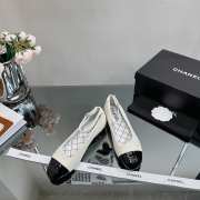 Chanel Mary Janes Shoes Velvet & Shiny Calfskin - 4