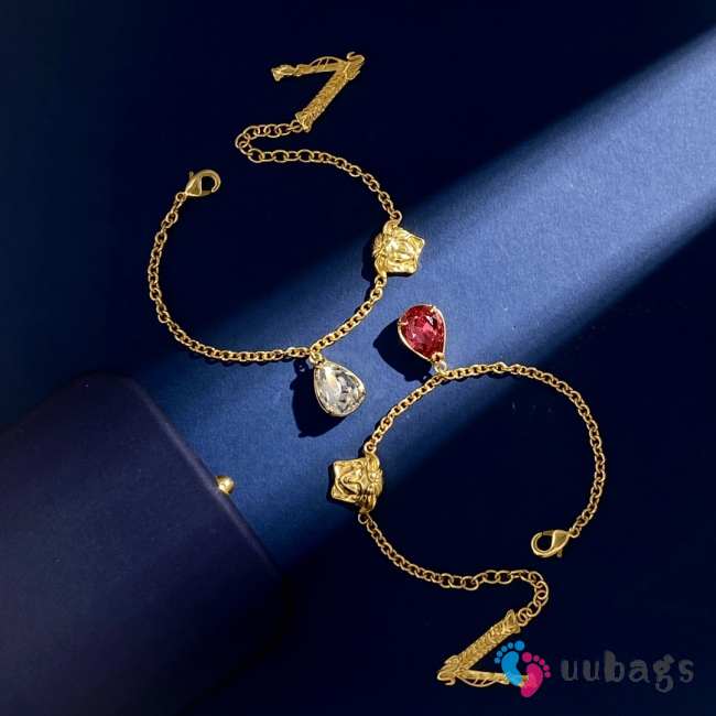 Versace Ruby Quartz in Gold Plated Braclet - 1