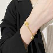 Versace Ruby Quartz in Gold Plated Braclet - 5