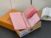 Louis Vuitton M81241 pink neon full leather wallet - 4