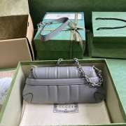 Gucci Horsebit Chain Shoulder Bag In Gray - 2