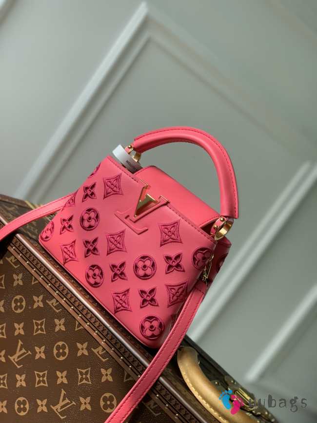 Louis Vuitton M22922 Capucines Pink Bag 21cm - 1