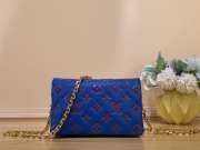 LV M80745 Pochette Coussin Blue Bag 20x14x8cm - 1