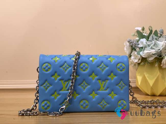 LV M80745 Pochette Coussin Sky Blue Bag 20x14x8cm - 1