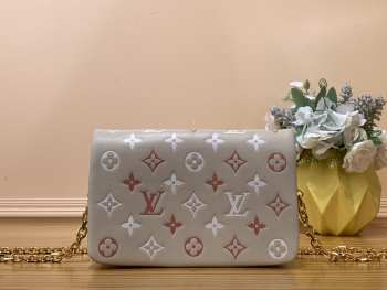 LV M80745 Pochette Coussin Sky Gray Bag 20x14x8cm