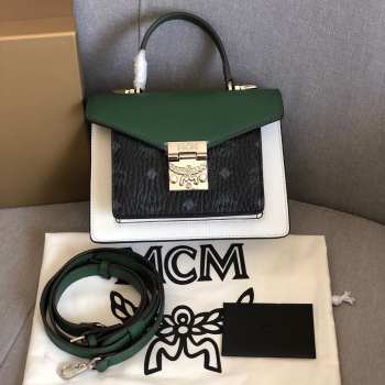 Mcm Patricia Green Small Crossbody Bag