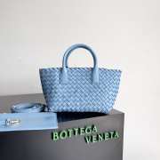 Bottega Veneta Mini Cabat In Blue 22x6.5x15.5cm - 1