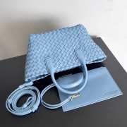 Bottega Veneta Mini Cabat In Blue 22x6.5x15.5cm - 3