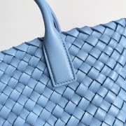 Bottega Veneta Mini Cabat In Blue 22x6.5x15.5cm - 2