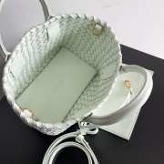 Bottega Veneta Mini Cabat In White 22x6.5x15.5cm - 2