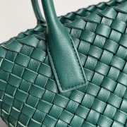 Bottega Veneta Mini Cabat In Green 22x6.5x15.5cm - 2