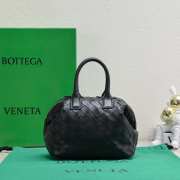 Bottega Veneta Woven Leather Black 25.5x15.5x10cm - 2