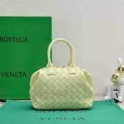 Bottega Veneta Woven Leather Yellow 20.5x15.5x10cm - 1