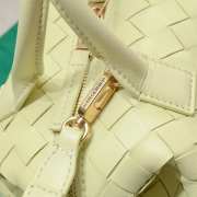 Bottega Veneta Woven Leather Yellow 20.5x15.5x10cm - 5